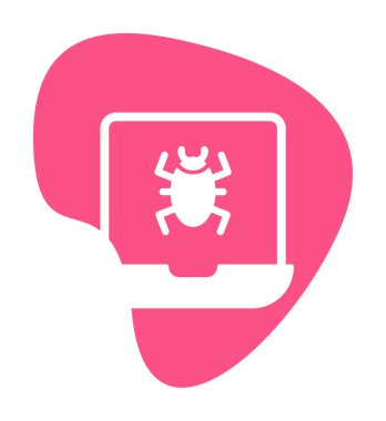 dizüstü bilgisayar simgesi, vektör illüstrasyonu basit tasarım