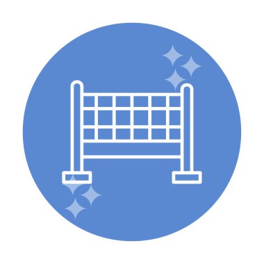 voleybol net simge vektör çizim