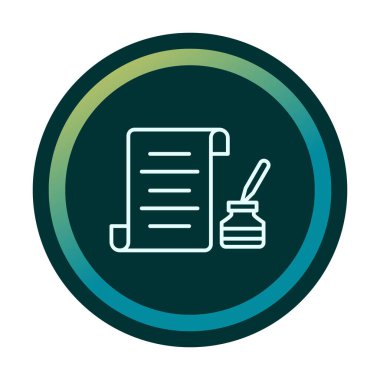 kalem, simge vektörü ile belge