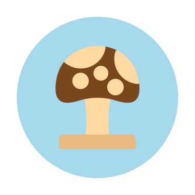 Mushroom icon, vector illustration simple design