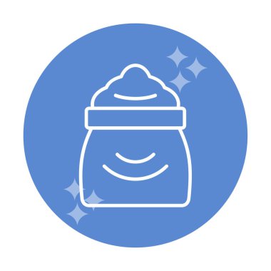 Şeker düzlüğü simgesi, vektör illüstrasyonu  