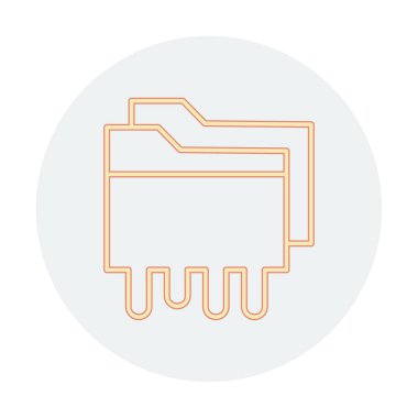 Veri Sızıntısı Ağ simgesi, vektör illüstrasyonu 