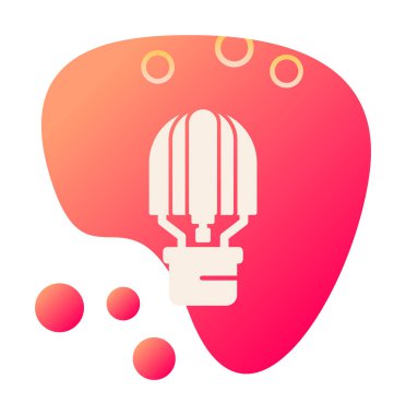 Sıcak Hava Balonu simgesi basit bir illüstrasyon