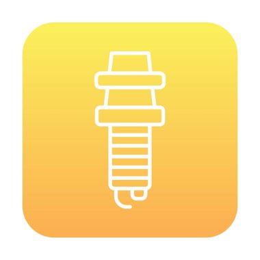 Buji simgesinin vektör illüstrasyonu