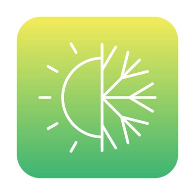 Hava durumu simgesi, vektör illüstrasyonu 