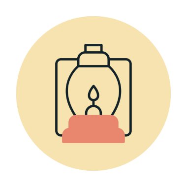 fener düz simgesi, vektör illüstrasyonu 