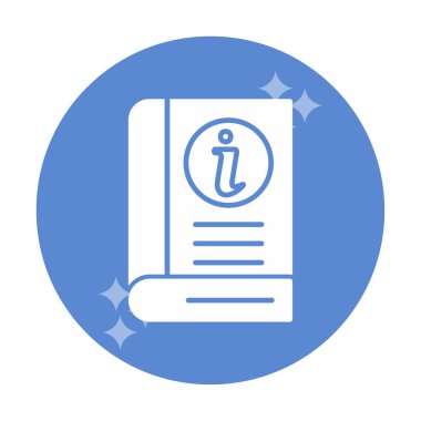 Bilgi Defteri simgesi. dosya simgesi. vektör illüstrasyonu