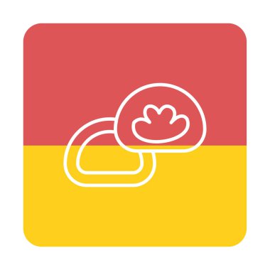 Japon tatlısı Mochi ikonunun vektör çizimi 