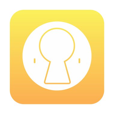 Anahtar deliği vektör çizimi, simge ögesi biçimi              