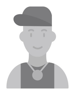 Hip Hop Man ikon vektör illüstrasyonu