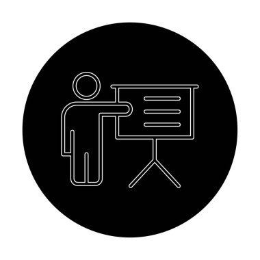 Basit düz eğitim ikonu vektör illüstrasyon tasarımı