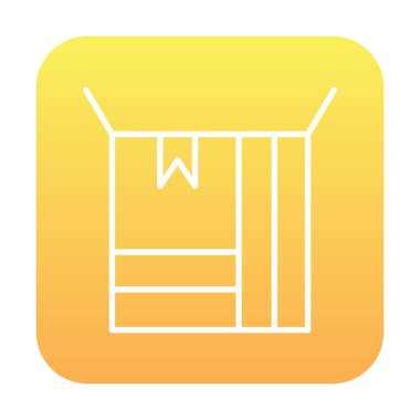 kutusu simgesini açın. vektör çizim                                      