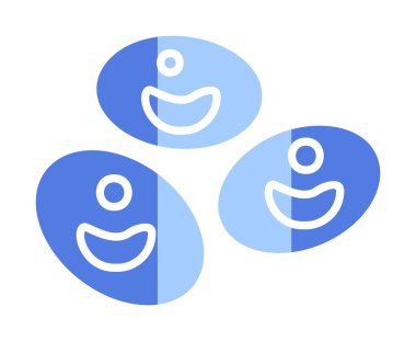 Kan hücreleri düz çizgi simgesi