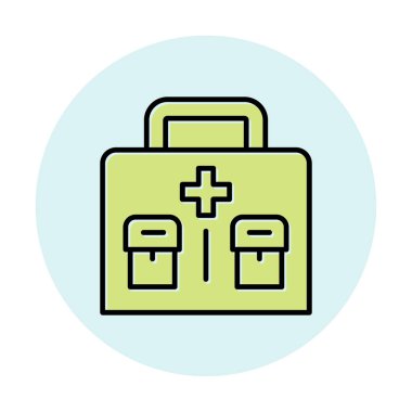 İlk yardım kiti vektör illüstrasyonu