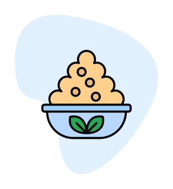 Maya yemek tasarımı basit bir kase.