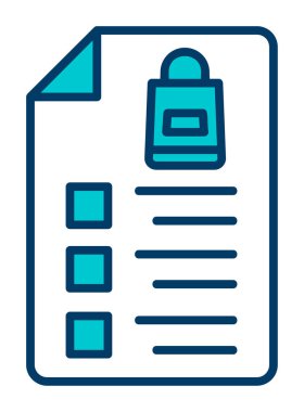 Alışveriş listesi simgesini, illüstrasyon vektör 