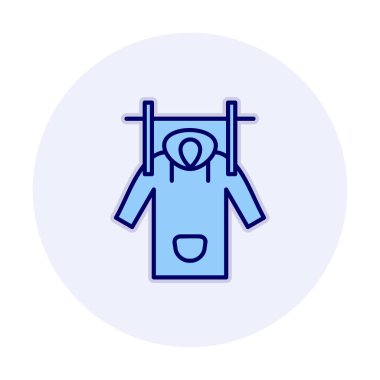 Islak Ceket Ağı simgesi, vektör illüstrasyonu