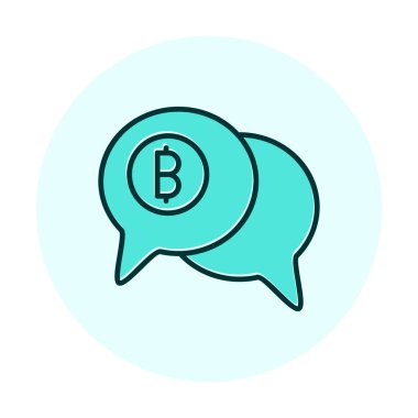 Dolar sembolü vektör çizimi tasarımı ile sohbet et 