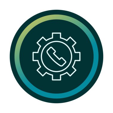 Teknik destek simge vektör çizim                 