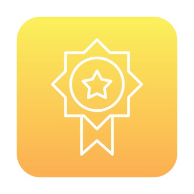 Ödül ikonu vektör illüstrasyonu. Ödül                        