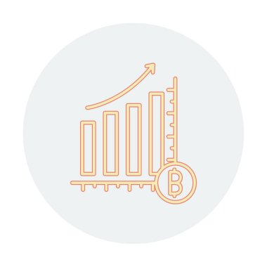 Kâr, kripto para birimi şeması, bitcoin vektör ilüstrasyonu