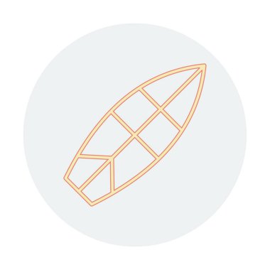 sörf tahtası vektör illüstrasyonu modern simge