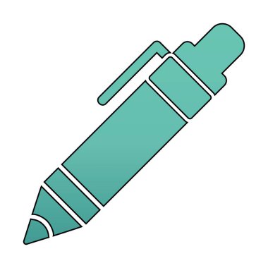 Kalem simgesi, vektör illüstrasyonu. düz tasarım biçimi 