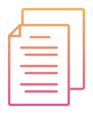 belgelerin vektör çizimi simgesi  