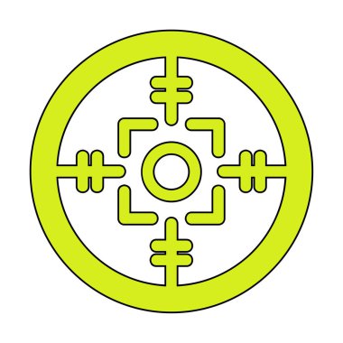 Kapsam renkli vektör simgesi