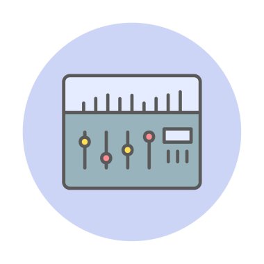 Modern Ses Karıştırıcı simgesinin vektör çizimi              