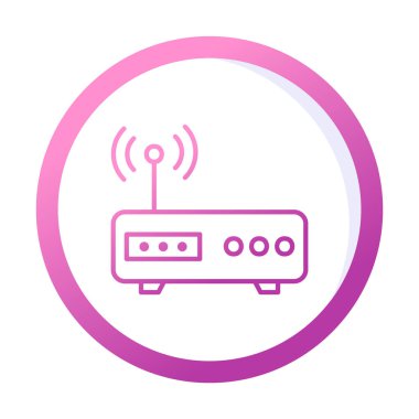 Modern Modem simge vektör çizimi