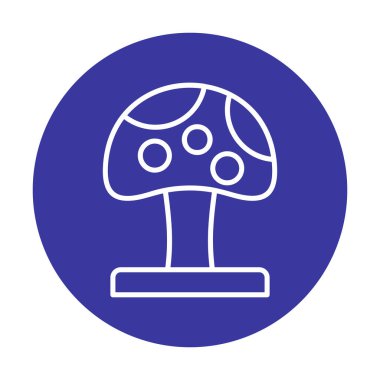Mushroom icon, vector illustration simple design
