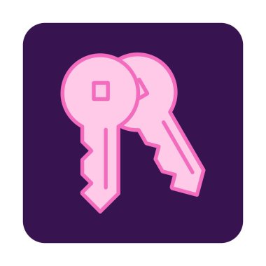 anahtar simgesi. düz dizayn. vektör illüstrasyonu 