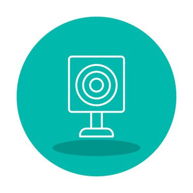 Askeri Hedef ikonu vektör çizimi