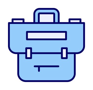 Çanta. Web simgesi basit illüstrasyon  