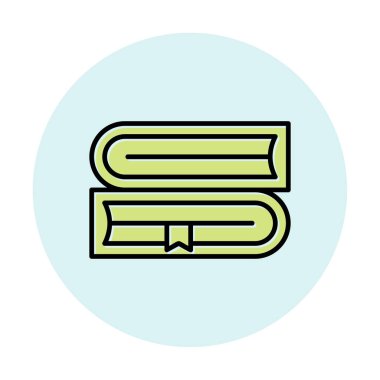 kitap web simgesi, vektör çizim 