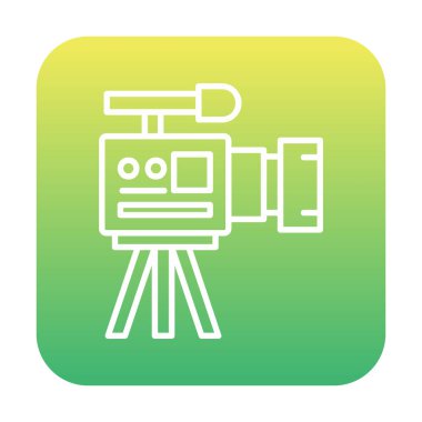 düz basit kamera simgesi vektör illüstrasyon tasarımı