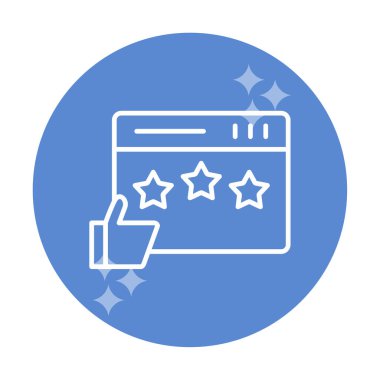 Grafik Gözden Geçirme simgesi vektör çizimi 