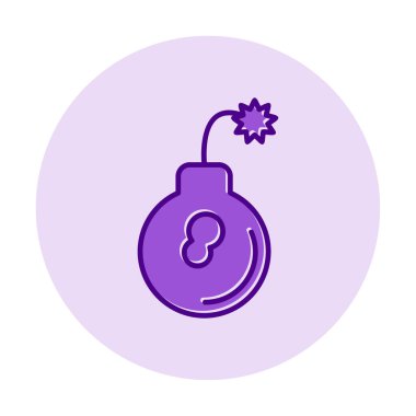 Bomba simgesinin vektör illüstrasyonu