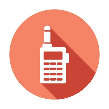 Telsiz Talkie vektör illüstrasyon tasarımı