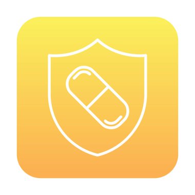 medical shield icon vector illustration 