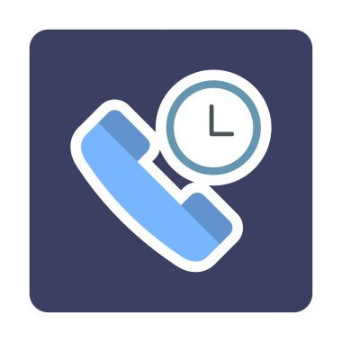 Basit Arama Bekleme simgesi, vektör illüstrasyonu