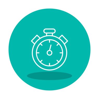 Basit kronometre vektör illüstrasyonu