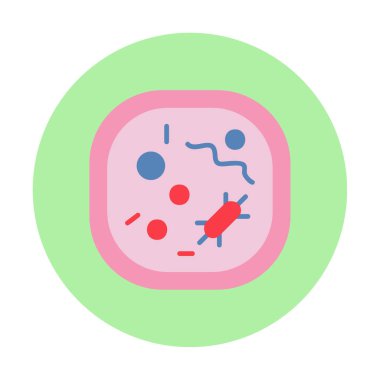 Hücre simgesi, vektör illüstrasyonu