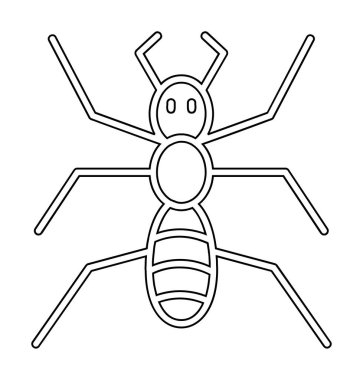 Karınca. Web simgesi basit illüstrasyon