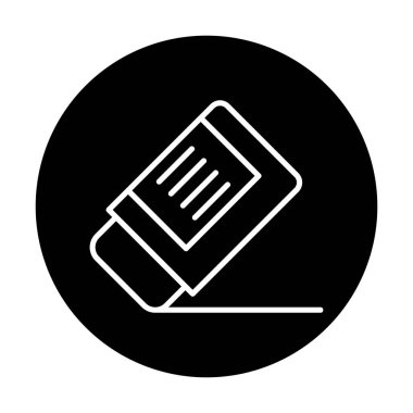 silgi simgesi, vektör illüstrasyonu basit tasarım