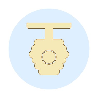 Arı kovanı simgesi vektör illüstrasyonu