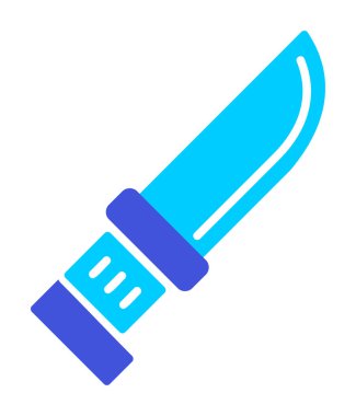 Beyaz arka plan üzerinde izole bıçak simge vektör  