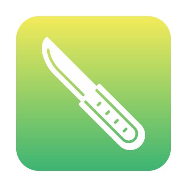 Beyaz arka plan üzerinde izole bıçak simge vektör  