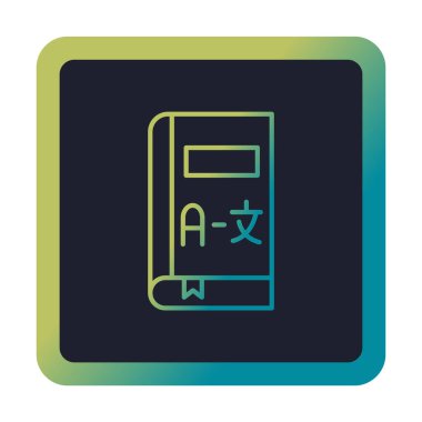 Kitap simgesinin vektör illüstrasyonu 